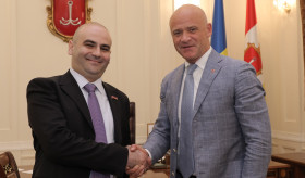 Consul general and Odessa's Mayor official meeting