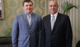 Meeting with Yuri Gusev, Governor of the Kherson region of Ukraine within the framework of the 11th International Agro-Industrial Forum in Kherson